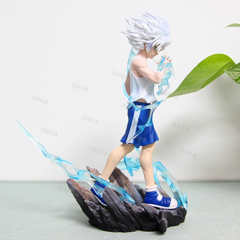 Hunter × Hunter Killua Zoldyck Action Figure Anime PVC Model Statue Collectible Ornament Gifts for Fans