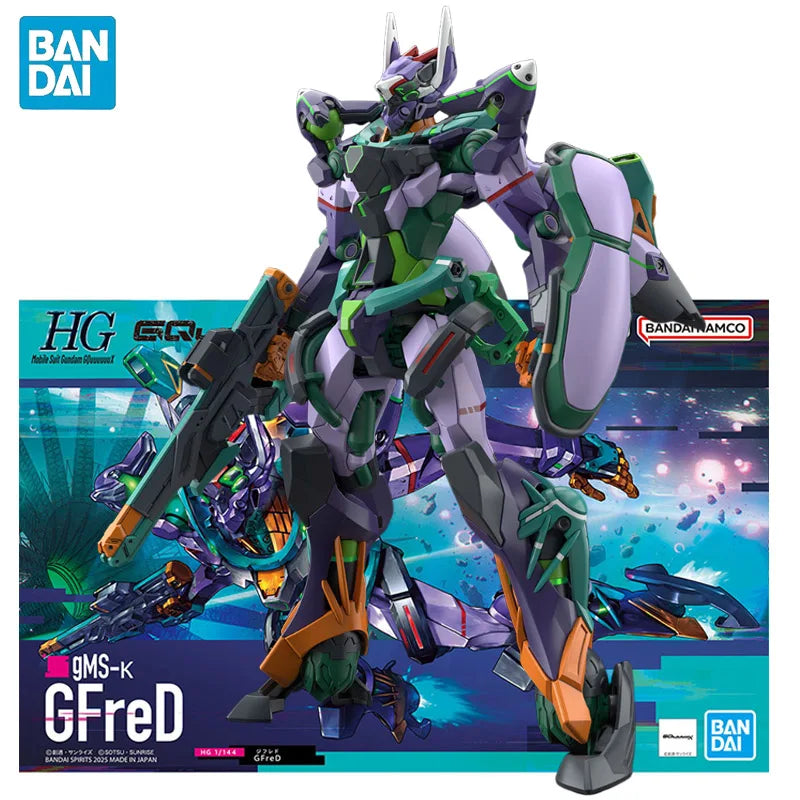 In Stock BANDAI HG 1/144 Gundam GQuuuuuuX GFreD Assembly Model Ver. Anime Action Figures Collection Toy