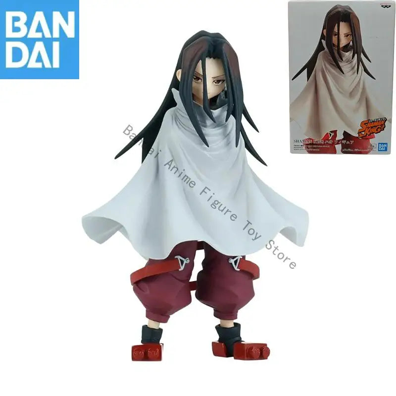in stock Original Genuine BANDAI NAMCO BANPRESTO SHAMAN KING Asakura Hao Figure model Collector Figurine Toys Desktop ornament