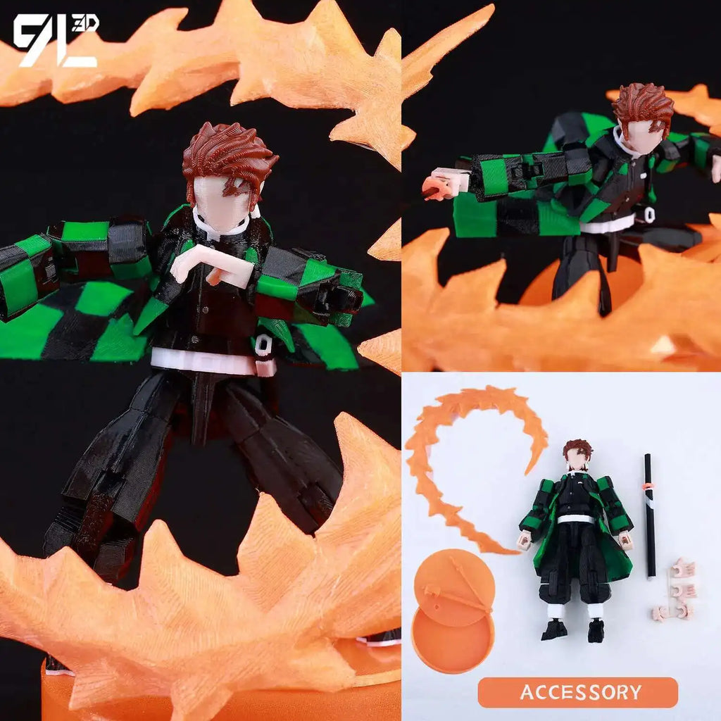 9L3D Printed Jujutsu Kaisen Mahoraga Figure Dummy13 Lucky13 Multi-Jointed Poseable Anime Model Collectible Toy Gift