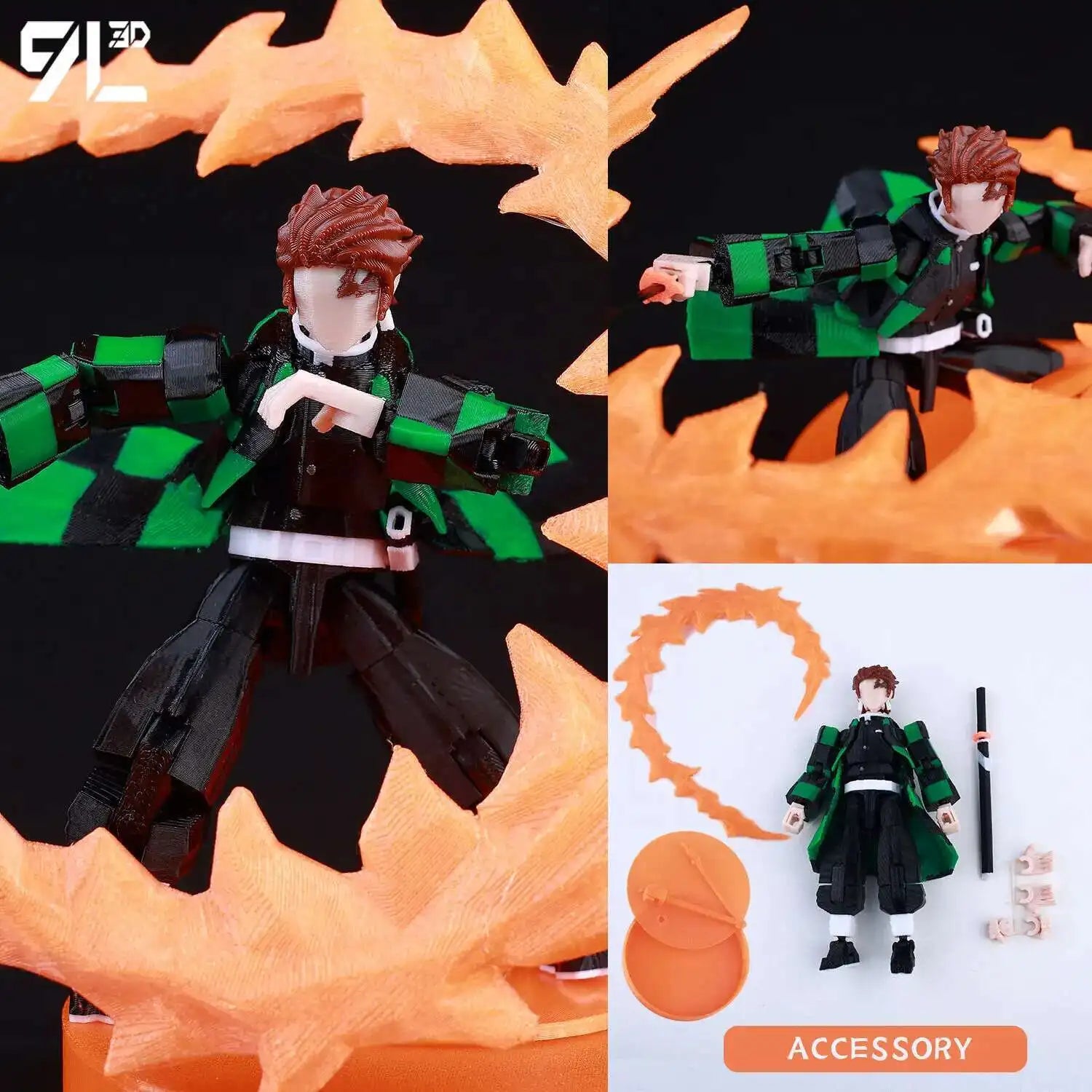 9L3D Printed Jujutsu Kaisen Mahoraga Figure Dummy13 Lucky13 Multi-Jointed Poseable Anime Model Collectible Toy Gift