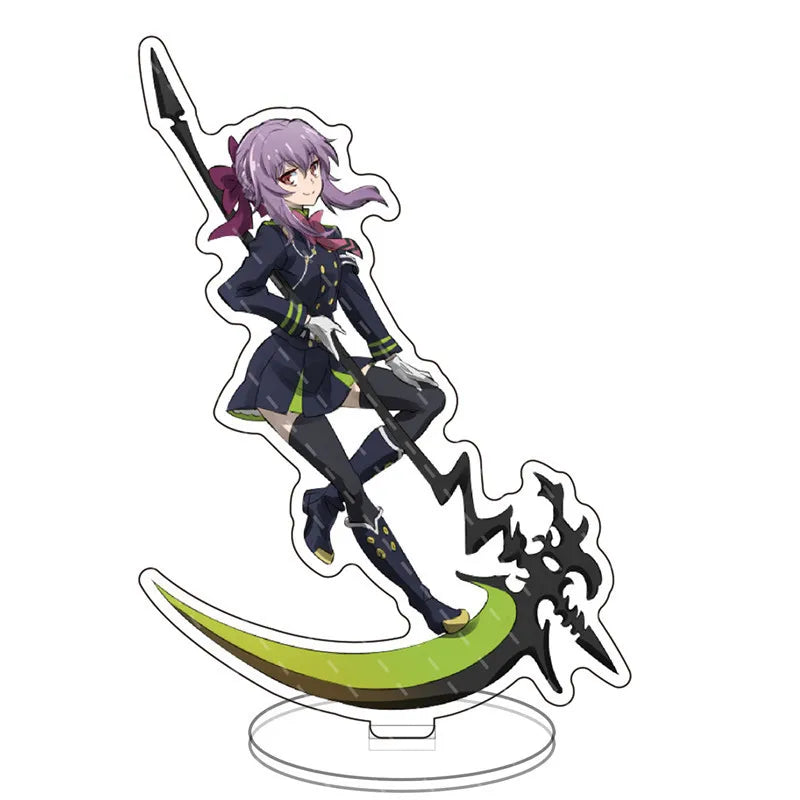 Japan Anime Seraph Of The End Acrylic Stands Model Figure Mikaela Hyakuya Cosplay Plate Holder Topper Birthday Fans Christmas