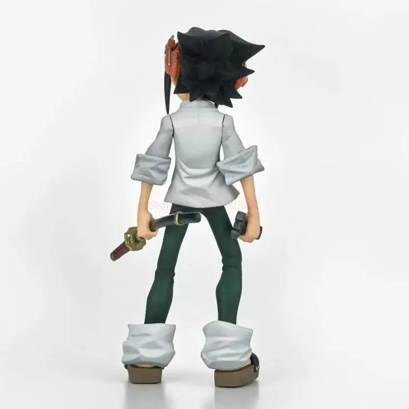 NewBandai Anime Shaman King Figure Yoh Asakura With Sword Standing Posture Aciton Figurines Model Brinquedos Statue Toys2025