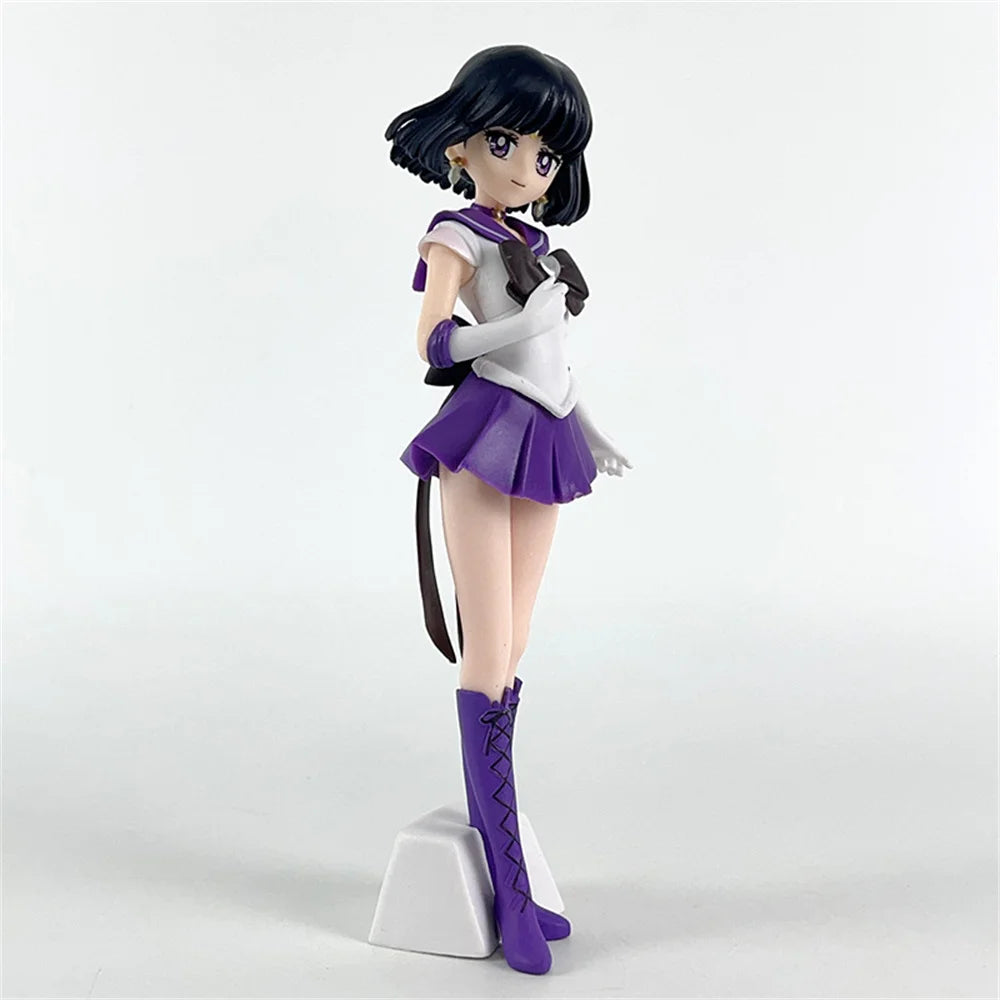 Cute Sailor Moon Anime Figure Kawaii Sailor Saturn Mars Mercury Jupiter Venus Action Figurine Collectible Kids Toys Model Gifts