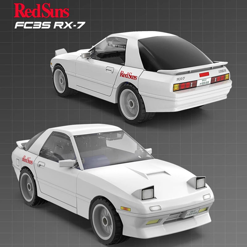 Cada Anime Initial D Champion Vehicle Building Blocks Compatible City Street View Japanese Parking Lot Bricks Toys Boys Gifts