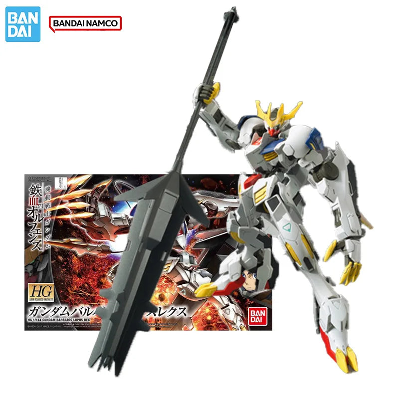 Bandai Original Genuine Figure Gundam Model Kit HG IBO 1/144 Gundam Barbatos Lupus Rex Collection Model Action Figures Boys Toys