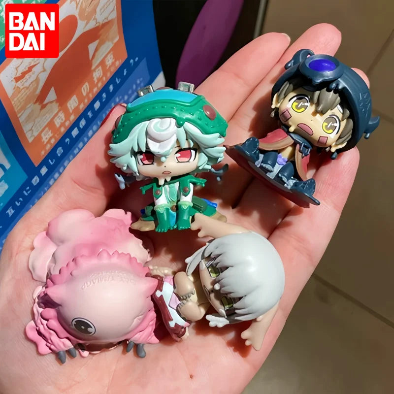 Bandai V2 Gashapon Made in Abyss Anime PVC Action Figure - Melting Shape Meinya Prushka Faputa Riko Reg Collectible Toy Model