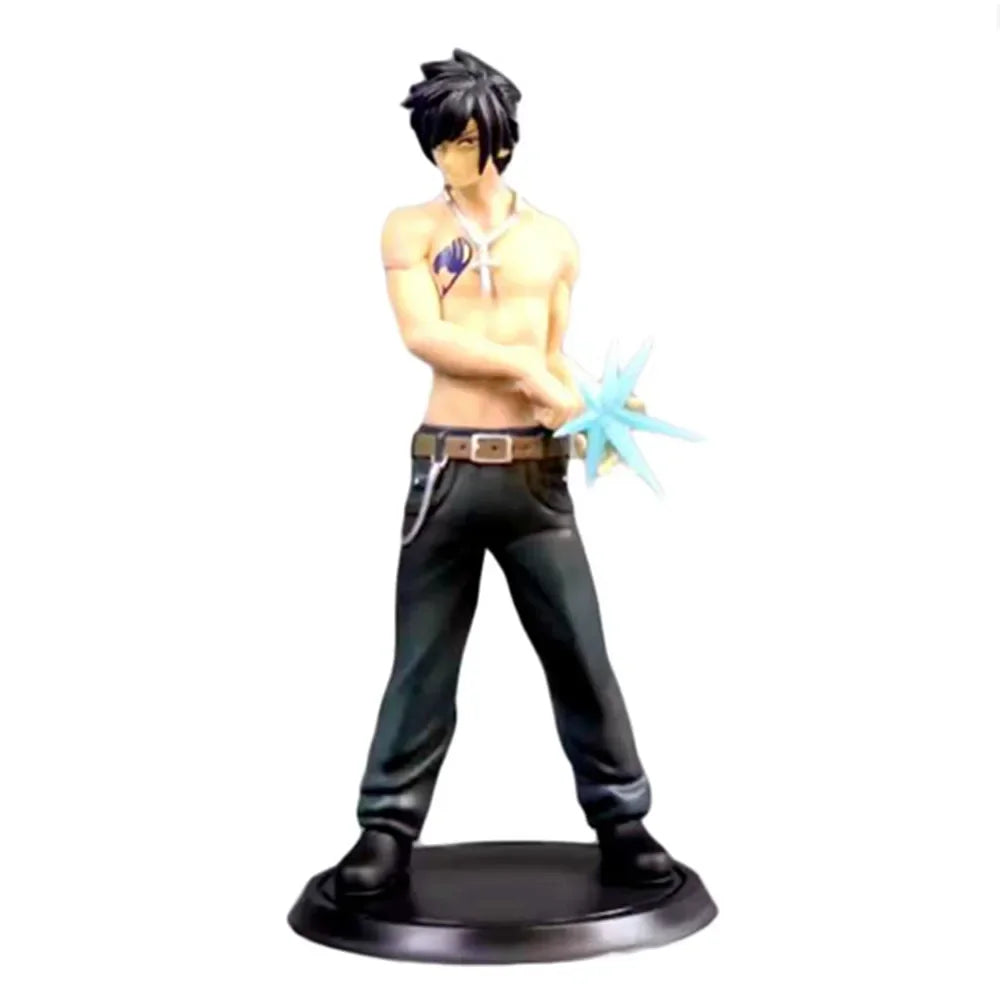 1 Pcs FAIRY TAIL Action Figures Natsu Gray Lucy Erza PVC Model EARTH LAND Magic World Collection Kid Gift Toy