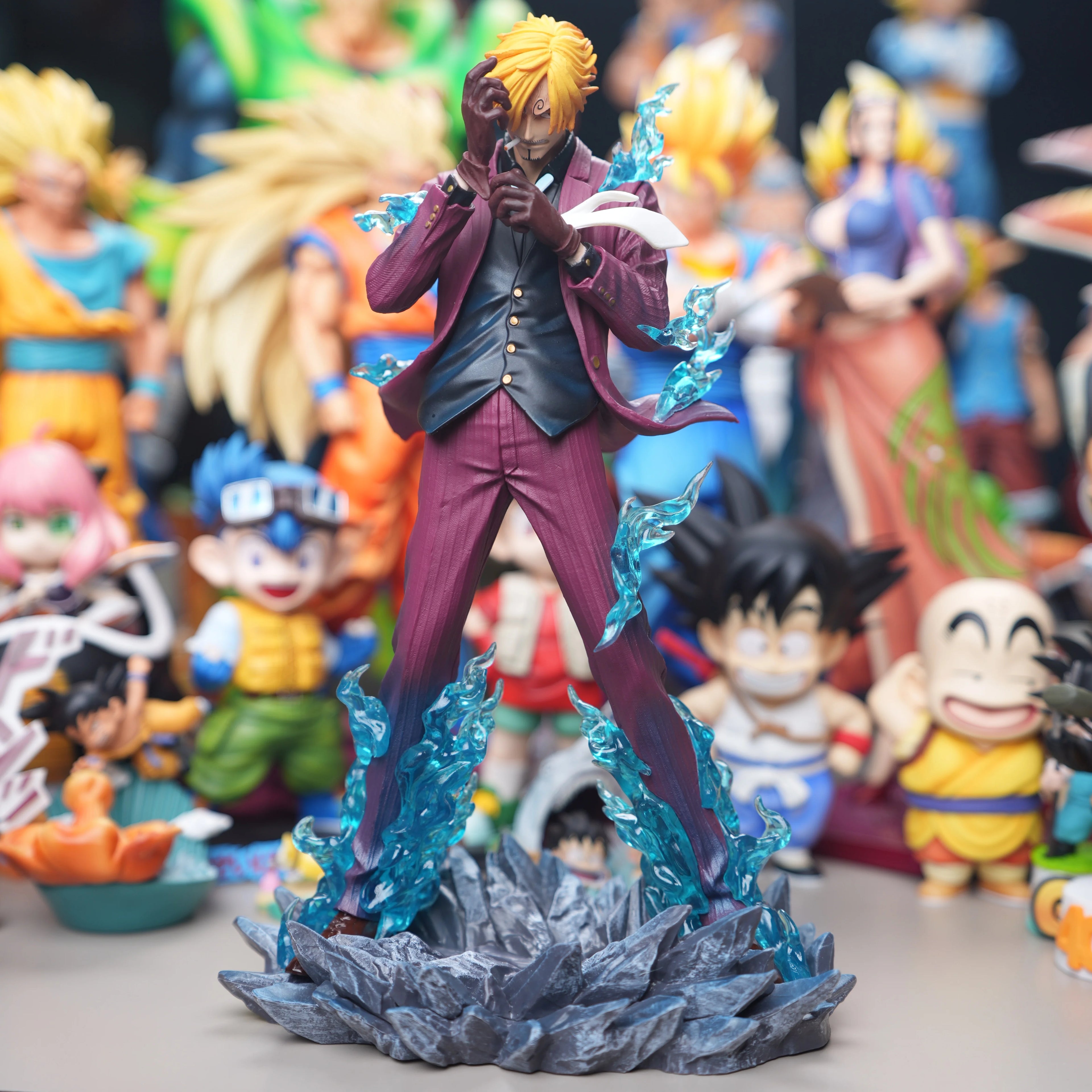 25cm/9.8in Anime One Piece Figure Sanji Action Figure Collectible Model Statue Toy Gift