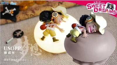 Hot One Piece Anime Blind Box Series Night Light Toys Luffy Zoro Nami Sanji Chopper Figures Sweet Dream Led Mystery Box Ornament
