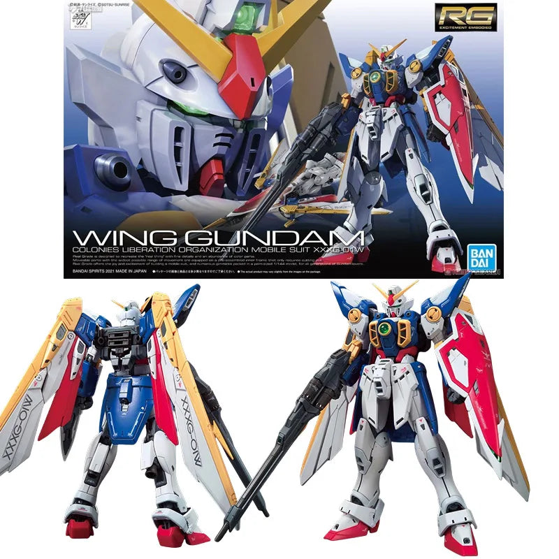 Fast Shipping Bandai RG RX-78-2 WING UNICORN GOD GUNDAM ASTRAY EXIA EPYON SAZABI Anime Original Model Toy Action Figure Children
