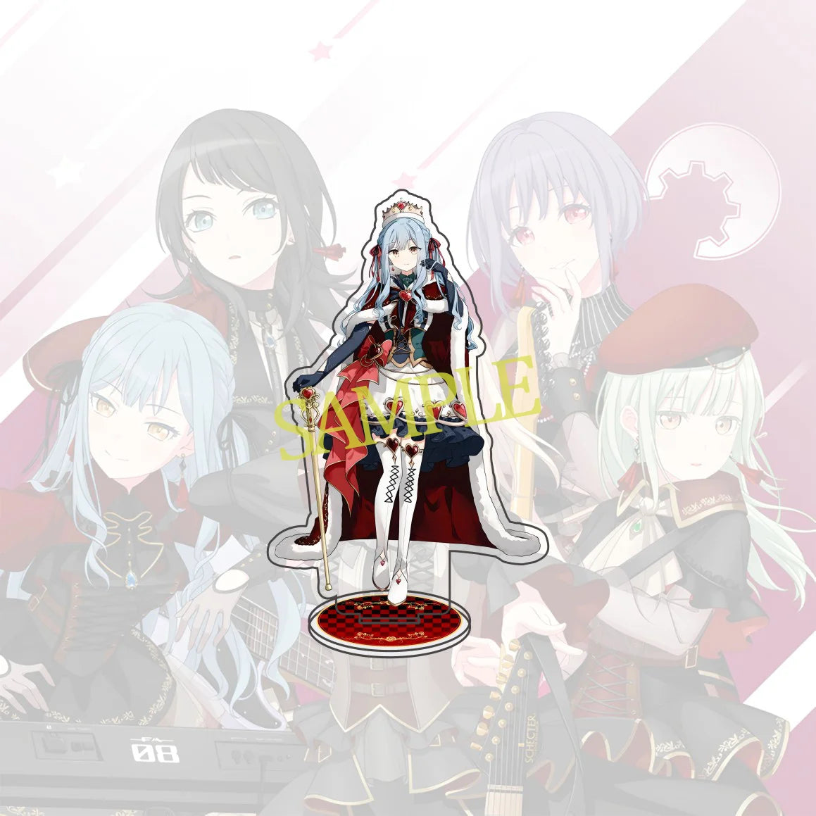 BanG Dream! Ave Mujica 15cm Acrylic Character Mutsumi Nyamu Sakiko Uika Umiri Standing Model Desktop Decoration Fan Gift