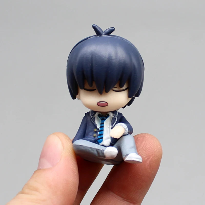 23cm Blue Lock Gk Anime Figure Isagi Yoichi Bachira Meguru Shoulder To Shoulder Sleep Q-Version Kawaii Model Statue Kid Toy Gift