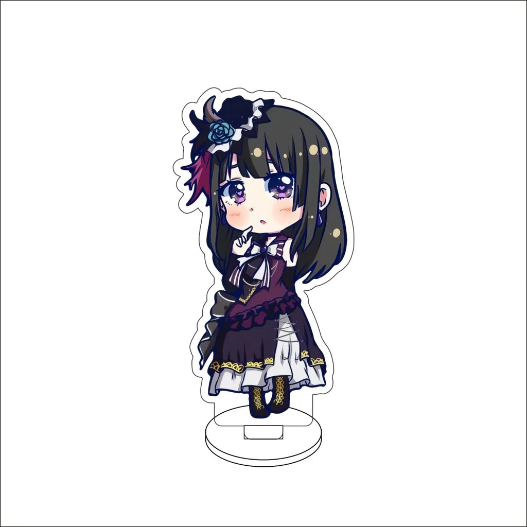 10CM Anime BanG Dream! Nendoroid Figure Stand Model Tsukushi Futaba/Nanami Hiromachi/Mashiro Kurata Cute Desk Decor Standing Sign Gifts