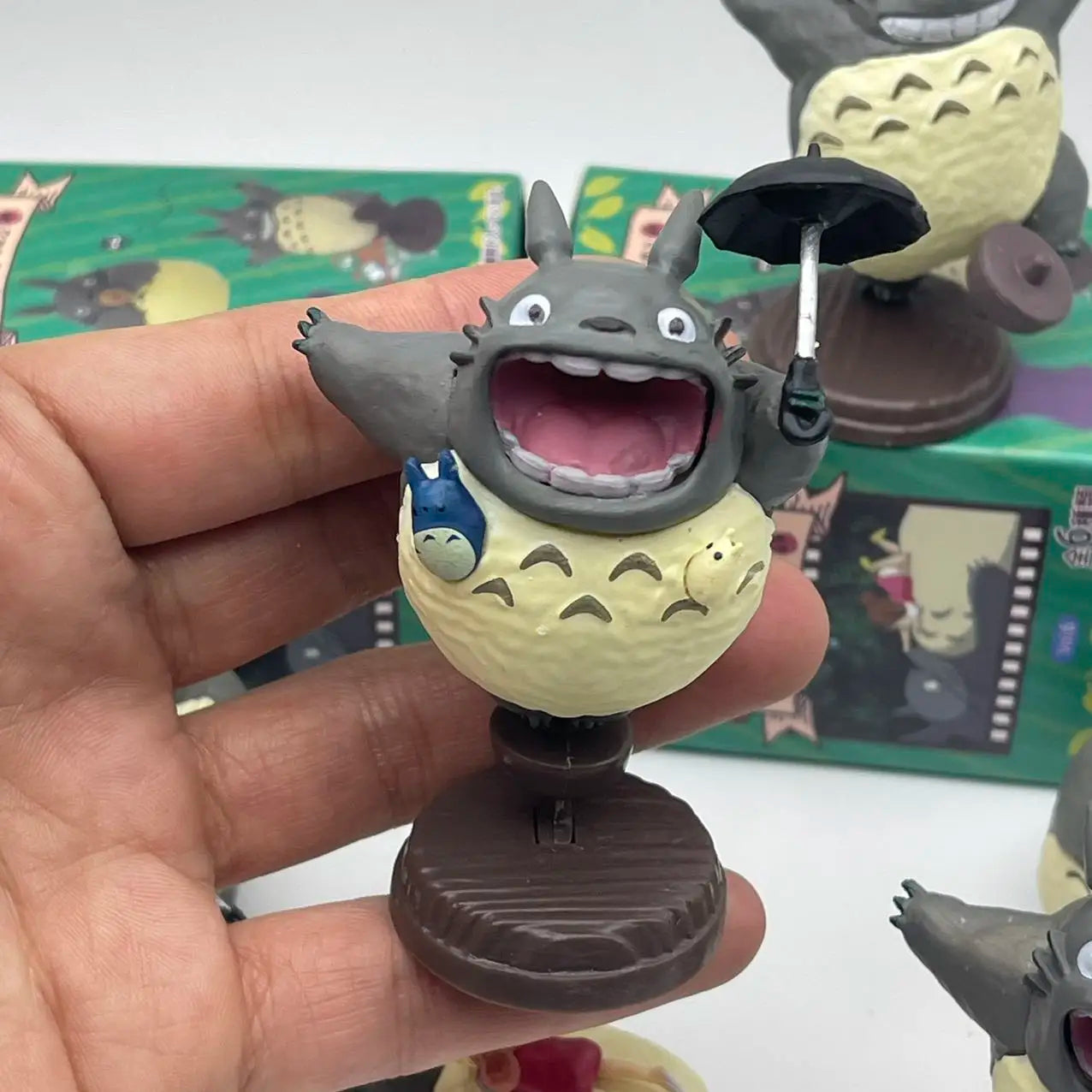 2025 New Hot Hayao Miyazaki Anime Peripheral 6pcs Totoro Surprise Blind Box Desktop Ornament Figure Birthday Gift Toy Model