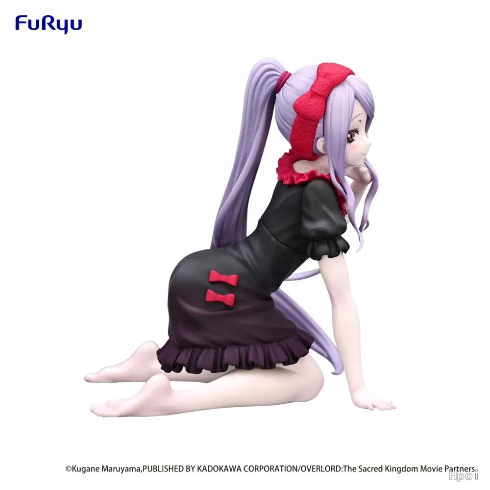 In Stock FuRyu Original Genuine Anime Overlord Shalltear Bloodfallen Chartier Loungewear 9cm Model Toys Noodle Stopper Figure