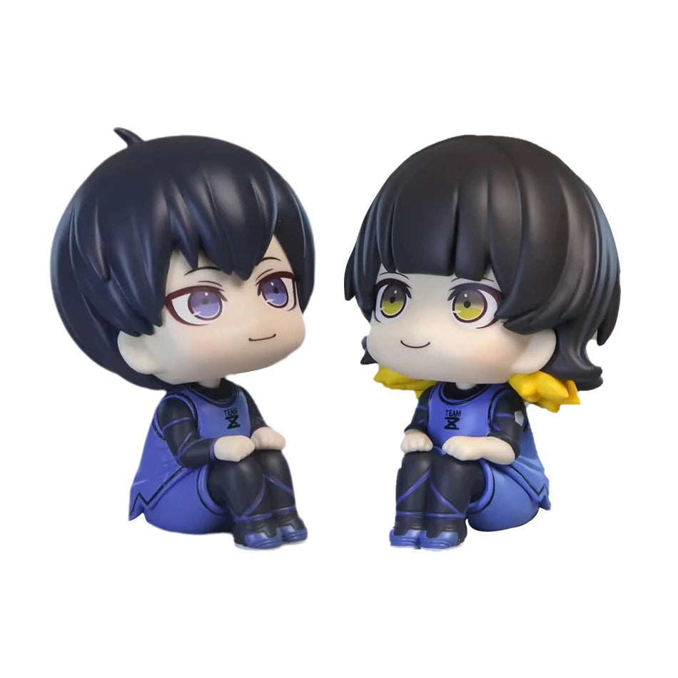 BLUE LOCK Action Figures Isagi Yoichi Bachira Meguru Anime Figure Q Version Figurine Collectible Model Children Toys Doll Gifts