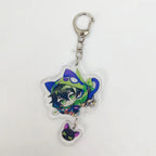 Anime SK8  Figure Keychain Bag Pendant Transparent Acrylic Cartoon Character Skateboard Key Chain Ring Jewelry Gift