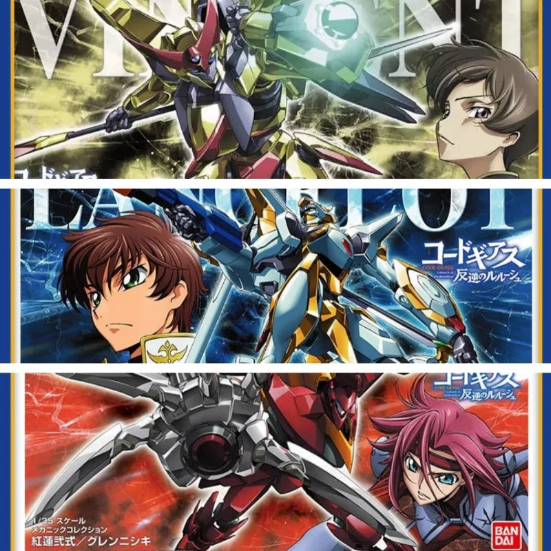 In Stock Bandai Hg 1/35  Code Geass Lelouch Of The Rebellion Anime Assembly Model Lancelot Vincent Type-02 Toys Model Gifts