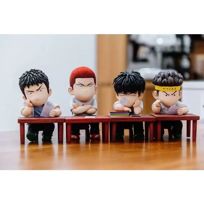Anime Slam Dunk Toys Sakuragi Hanamichi Cute Figure Boys Collectible Model Car Ornament Boyfriend Christmas Gift 5Pcs Set