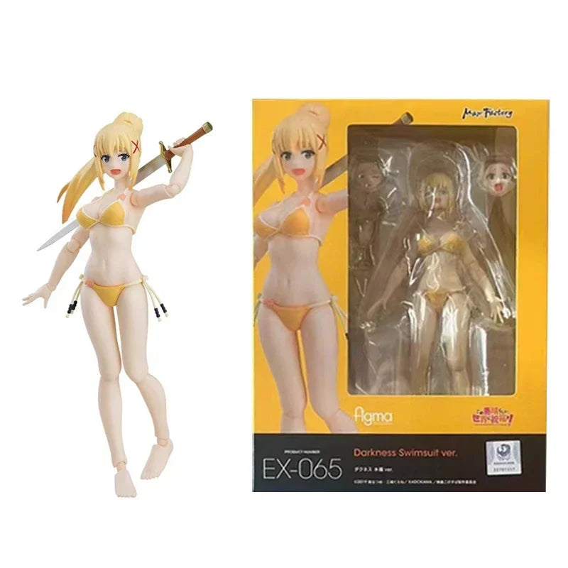 Good Smile Genuine figma God's Blessing on This Wonderful World! Aqua Kazuma Megumin Anime Action Figures Toys Kids Gift Model