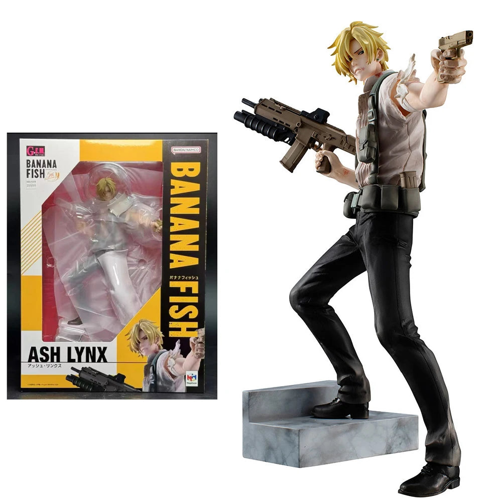 100% Original in Stock MegaHouse G.E.M.  Banana Fish Ash Lynx Anime Figure Action Figure Collection Series Model Decoration