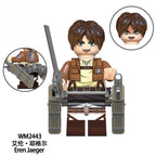 Attack on Titan Action Figure Toys for Boys Girls Eren Jaeger Model Ornament Mikasa Levi Ackerman Desktop Decor Birthdays Gifts