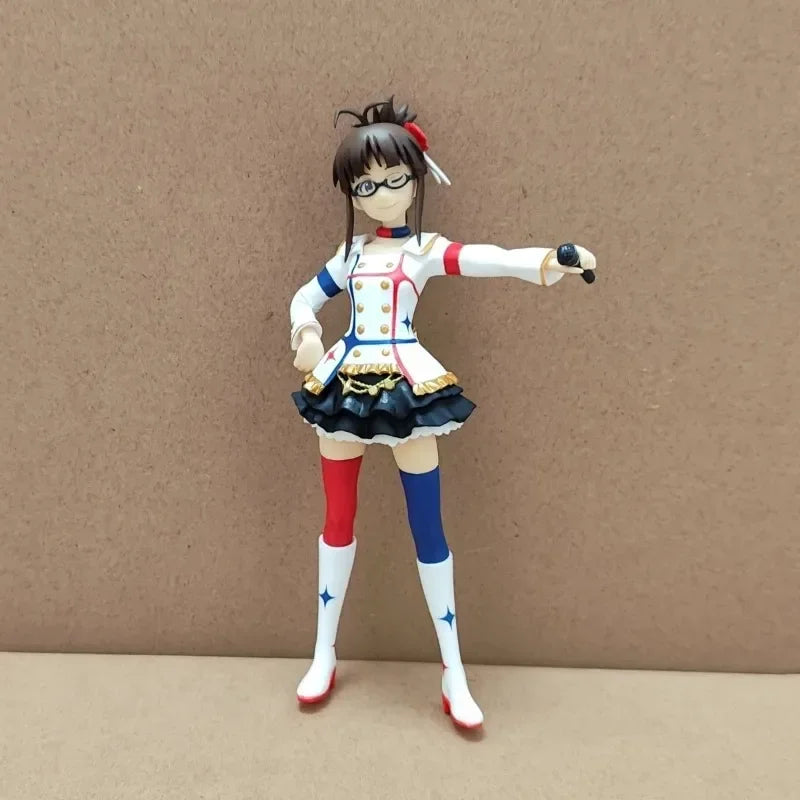 Idolmasterse Futami Ami Amami Haruka Futami Mami Akizuki Ritsuko Action Figures Model Toy Collectible Desktop Ornaments