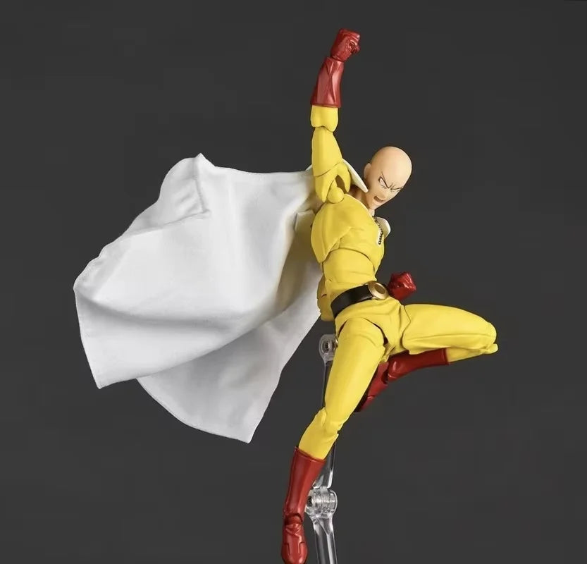 One Punch Man Saitama Amazing Yamaguchi Revoltech Saitama In Stock Anime Action Collection Figures Model Toys Xmas Gifts