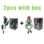 14cm For Hunter  Anime Figure - Illumi, Hisoka Action Figure & Noodle Stopper  Room Decoration, PVC Noodle Stopper Model Toy