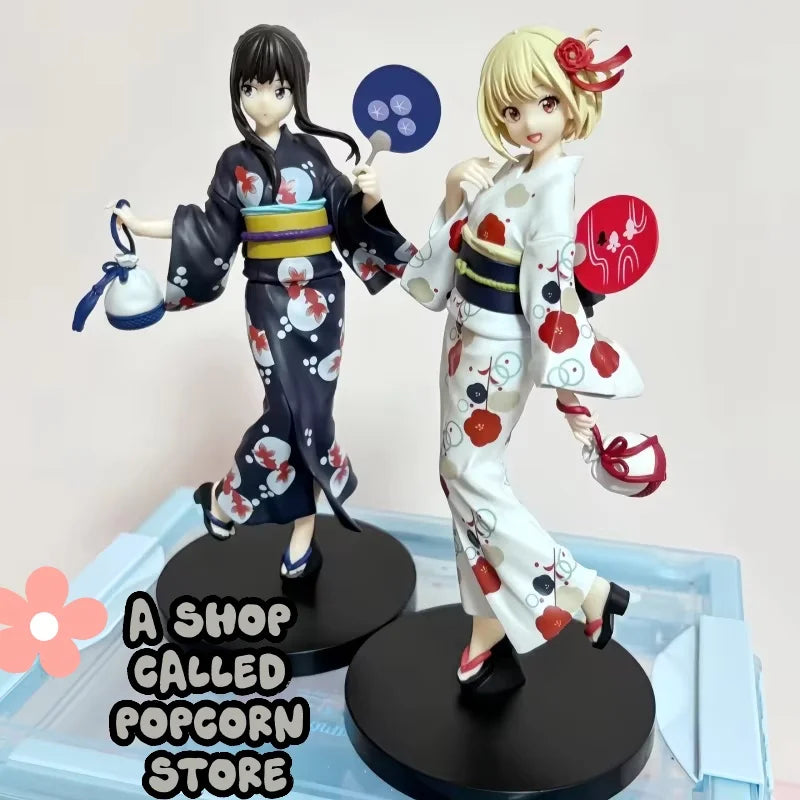 Sega Luminasta Lycoris Recoil Nishikigi Chisato Inoue Takina Wafuku Travel Ver. Pvc Anime Action Figures Model Collection Toys
