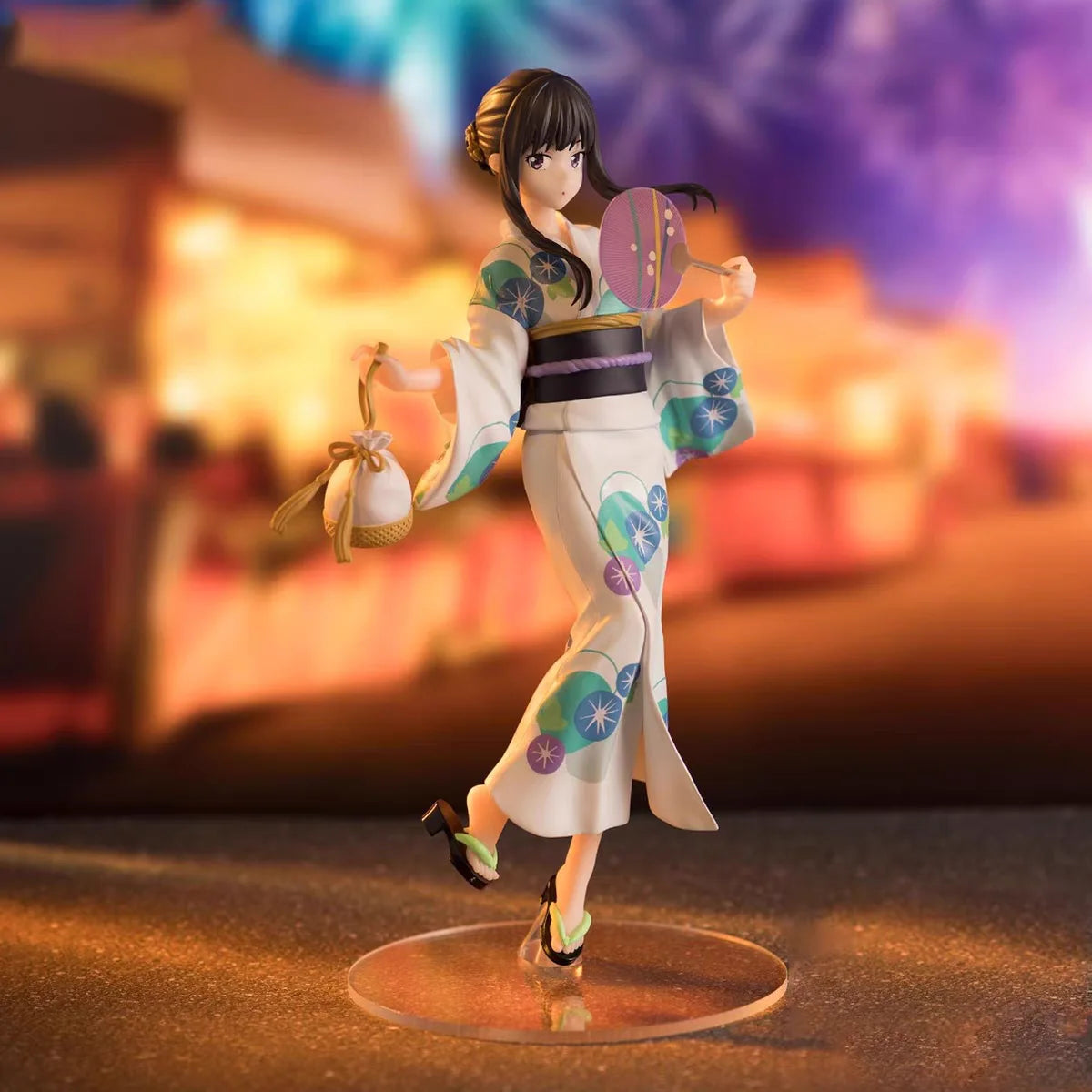 [In Stock] Genuine Sega Anime Toy Lycoris Recoil Nishikigi Chisato Inoue Takina Yukata Style 19cm Figure Model Girl Ornament Gif