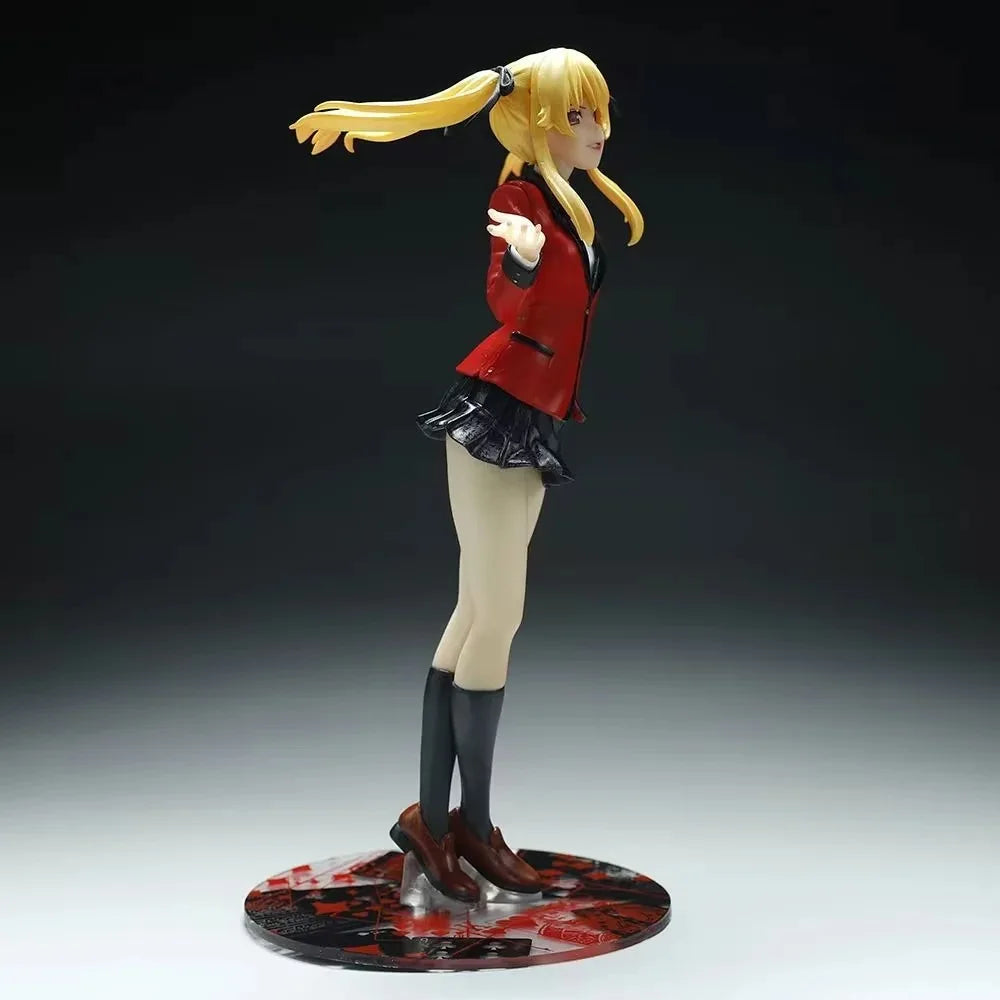 Anime Kakegurui Meari Saotome & Jabami Yumeko Dual Figure PVC Action Doll Collectible Toy Gift for Girls