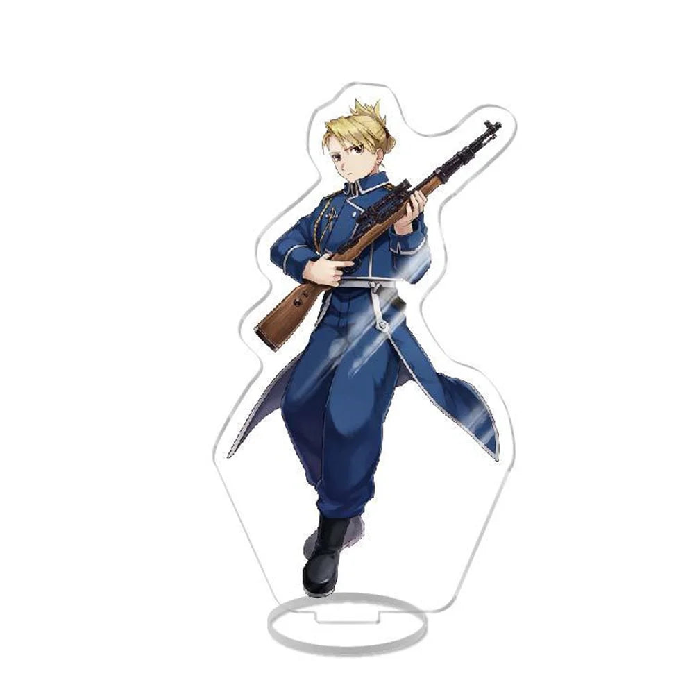 NEW Japan Anime Fullmetal Alchemist Acrylic Stand Model Figure Cosplay Plate Holder Topper Fans Christmas Desk Decor Plate Gift