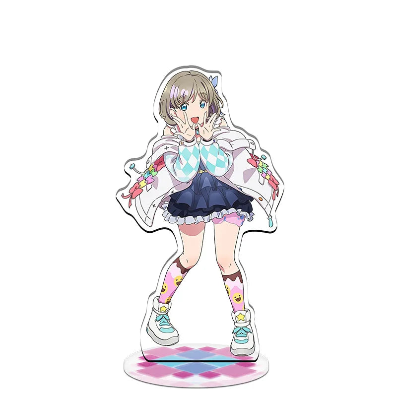 Anime LoveLive Superstar Game Action Figure Doll Shibuya Kanon Arashi Chisato Sumire Acrylic Stand Model Cosplay Toy Gift
