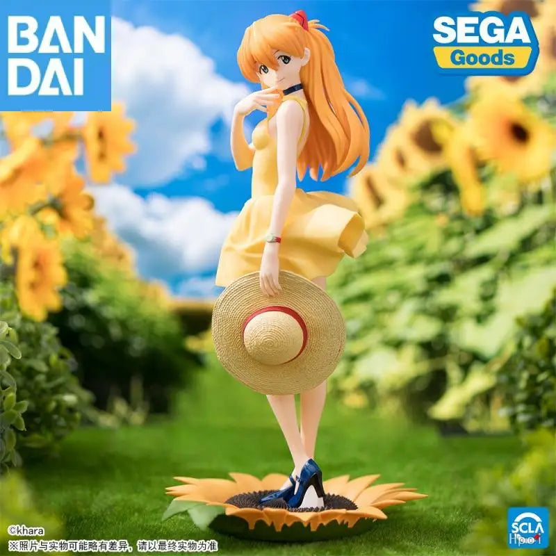 Bandai Namco Banpresto Luminasta Neon Genesis Evangelion Summer Dress Ver.2 Asuka Langley Soryu Pvc 15Cm Figure Anime Model Toy