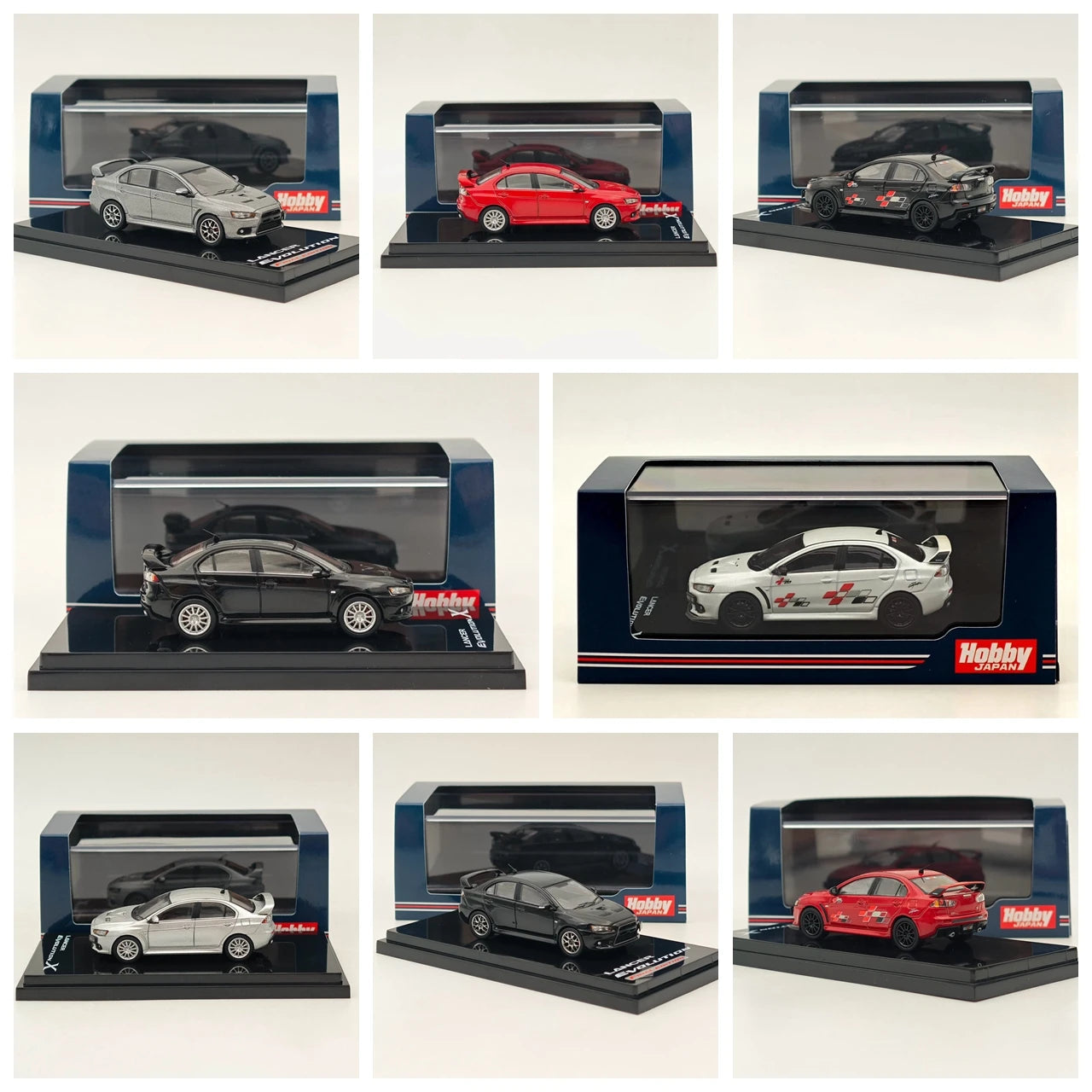 Hobby Japan 1/64 for Lancer RS Evolution III IV X INITIAL D Evo 9 MR RALLIART Cool Phantom Final Edition Diecast Models Car Toys