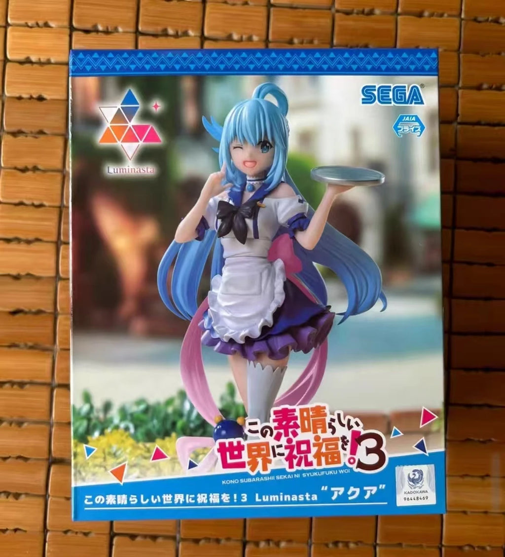 Genuine Sega Konosuba An Explosion On This Wonderful World!3 Luminasta Megumin Alice Aqua Darkness Original Anime Figure Model