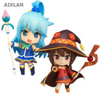 10cm Konosuba Figure #725 Megumin #630 Aqua Akua Action Figures Q Version Anime Kawaii PVC Decorate Ornaments Toy Gifts