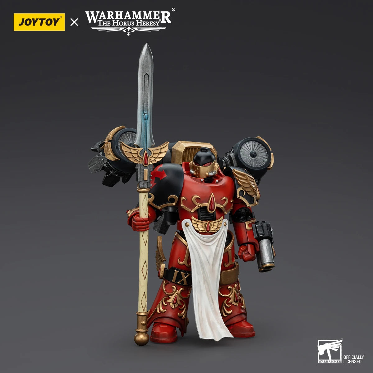 JOYTOY Warhammer 40k 1/18 Action Figures Anime 12.1cm Blood Angels Dawnbreaker Cohort Dawnbreaker Champion