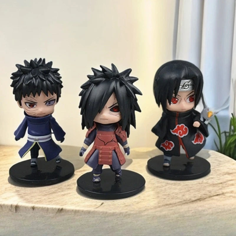 Naruto Kakashi digital Itachi Tsunade handmade model doll Omaments fashion cartoon toy: Sasuke