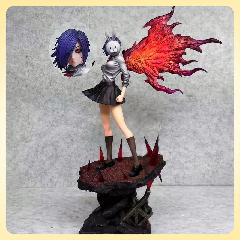 28cm Tokyo Ghouls Figure Touka Kirishima Figures Two Headed Statue Collection Dolls Desk Decora Model Toys Kids Birthday Gifts