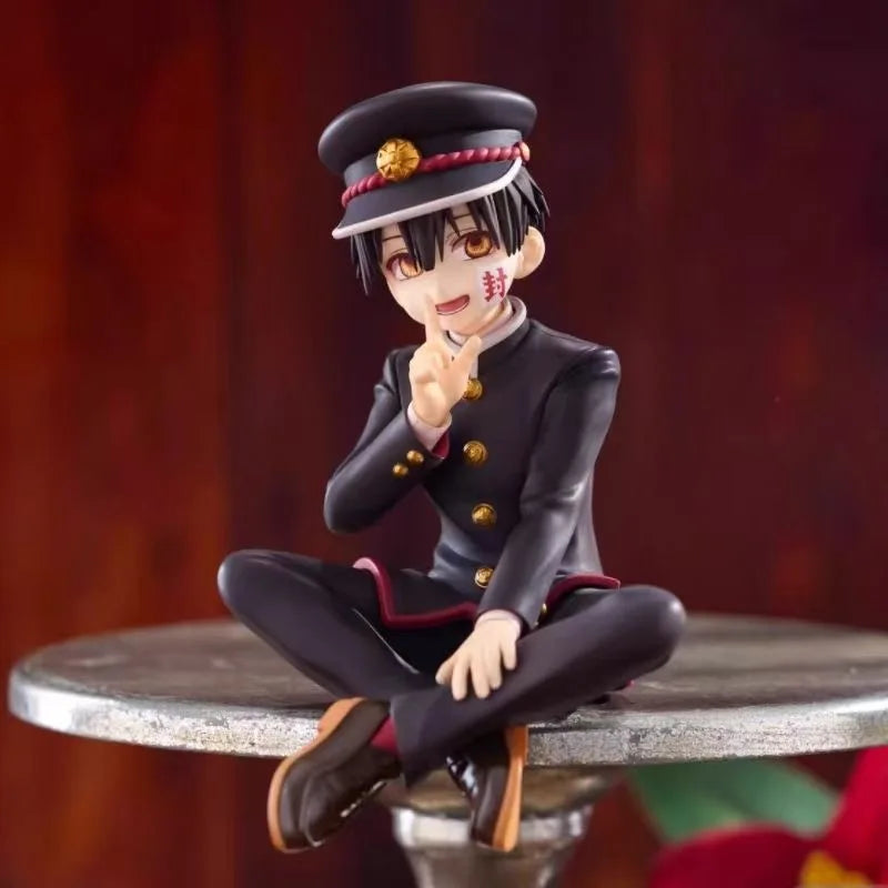 Anime Toilet-Bound Hanako-Kun Anime Figure Hanako Sitting Posture Action Doll Model Statue Decoration Boy Toy Festival Gift