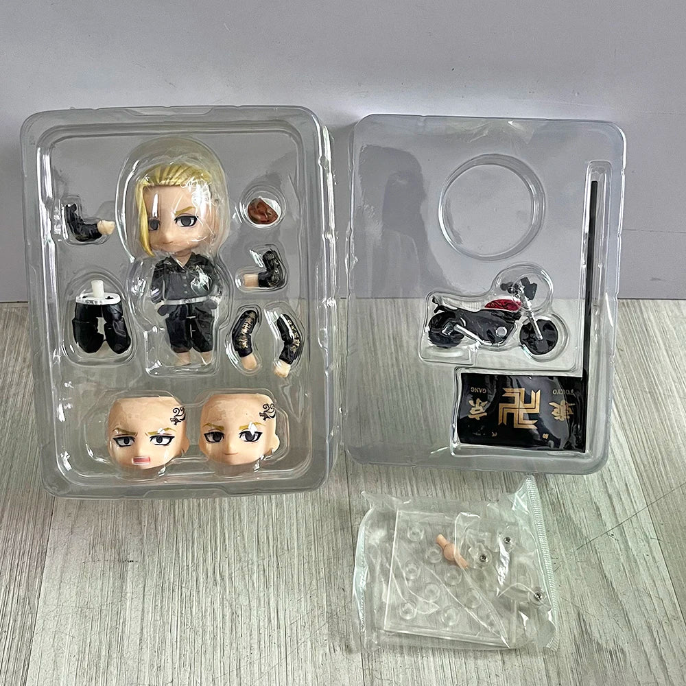 Anime GSC 1666 Tokyo Revengers 1813 Manjiro Sano Mikey Motorcycle Action Figure  Joints Movable Toys Model For Gift