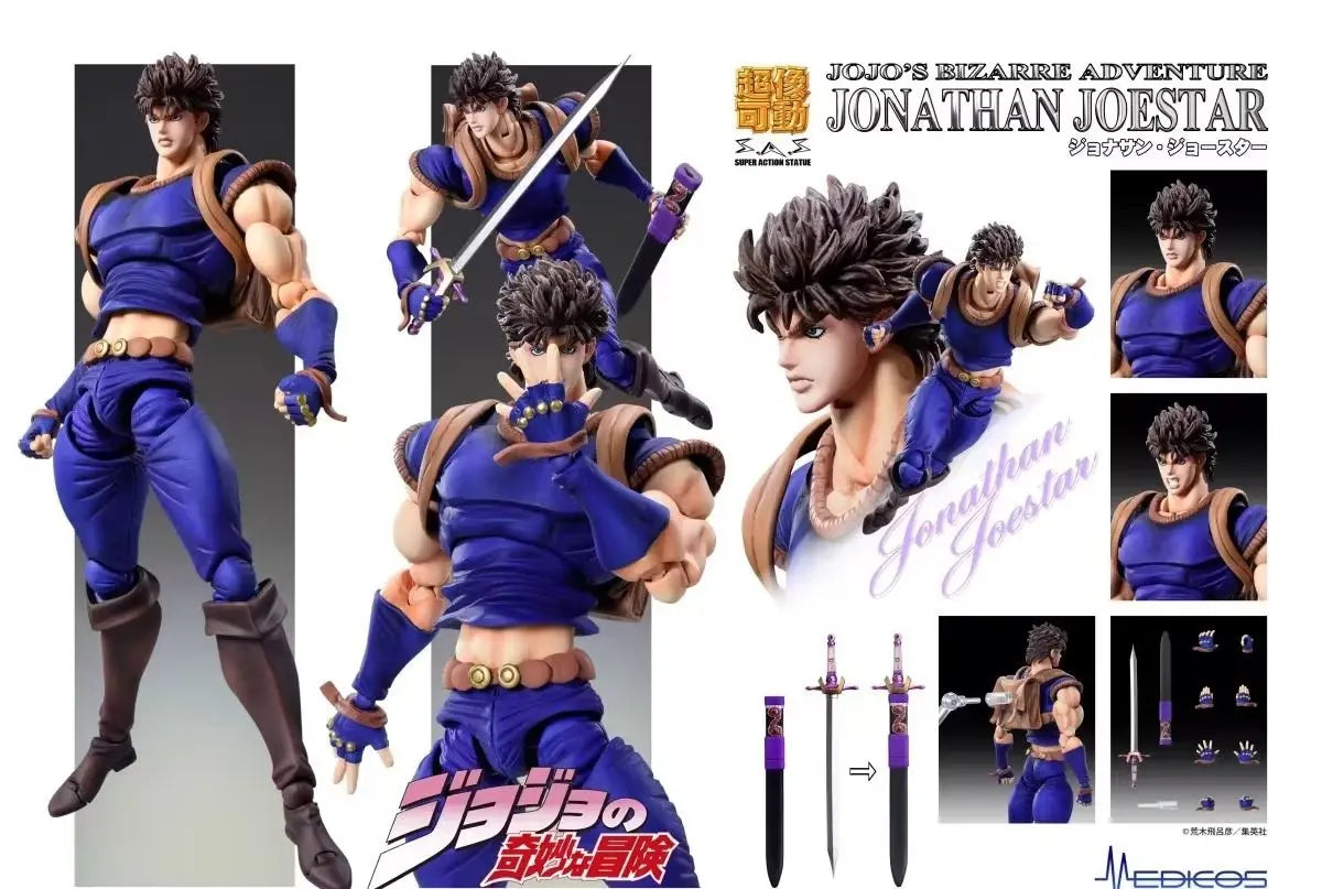 22 TYPES Anime jojo bizarre adventure Kujo Jotaro Dio Brando Diavolo Bruno Bucciarati Leone Abbacchio Jolyne Cujoh Action Figure