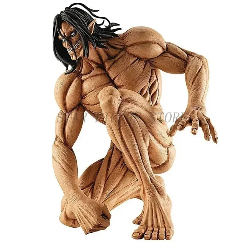 The Founding Titan Figurines Anime Attack On Titan Miniatures Ornaments Eren Jaeger PVC Model Doll Toys Manga Garage Kits Figure
