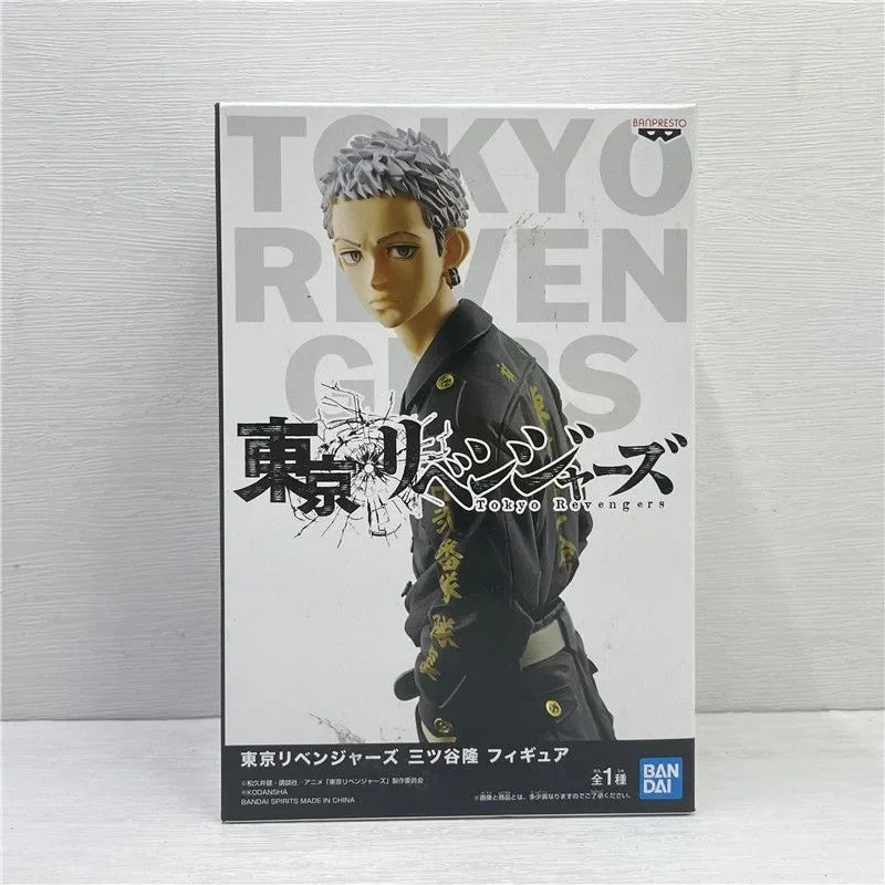 Bandai Tokyo Revengers Baji Keisuke Mitsuya Takashi Hanagaki Takemichi Anime Action Figures Collection Ornaments Figure Toy gift