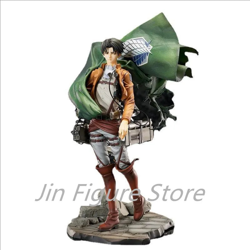 HobbyMax Attack on Titan Shingeki no Kyojin Levi Ackerman Eren Yeager Anime PVC Action Figure Toy Statue Collection Model Doll