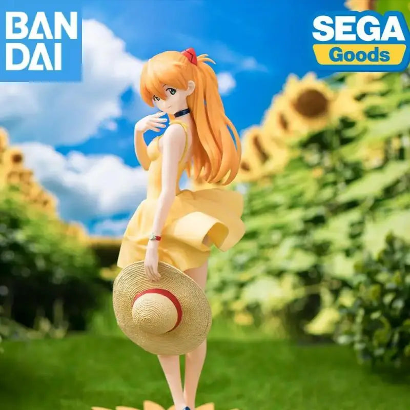 Bandai Namco Banpresto Luminasta Neon Genesis Evangelion Summer Dress Ver.2 Asuka Langley Soryu Pvc 15Cm Figure Anime Model Toy