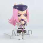 Aixlan#2026 JoJo's Bizarre Adventure Figure Narciso Anasui Cute Edition 10cm JOJO PVC Action Figure Amine Collectible Figurine